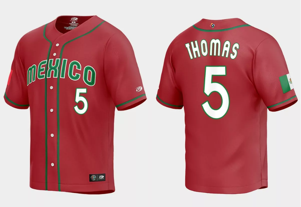 Alek Thomas Mexico Baseball 2023 World Baseball Classic Replica Jersey – Red